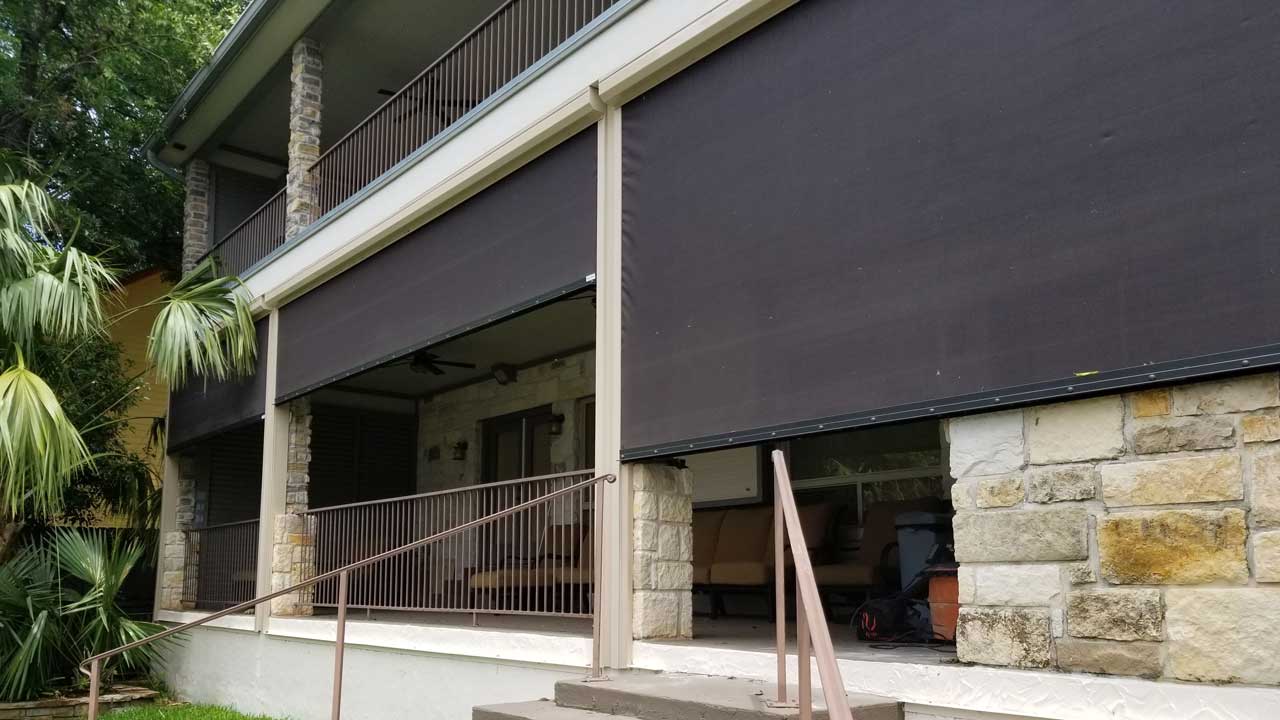 Installation of Solar Screens in Austin Metroplex, TX